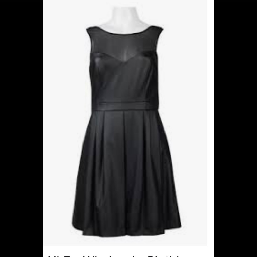 Sz 8 AliRo faux leather dress